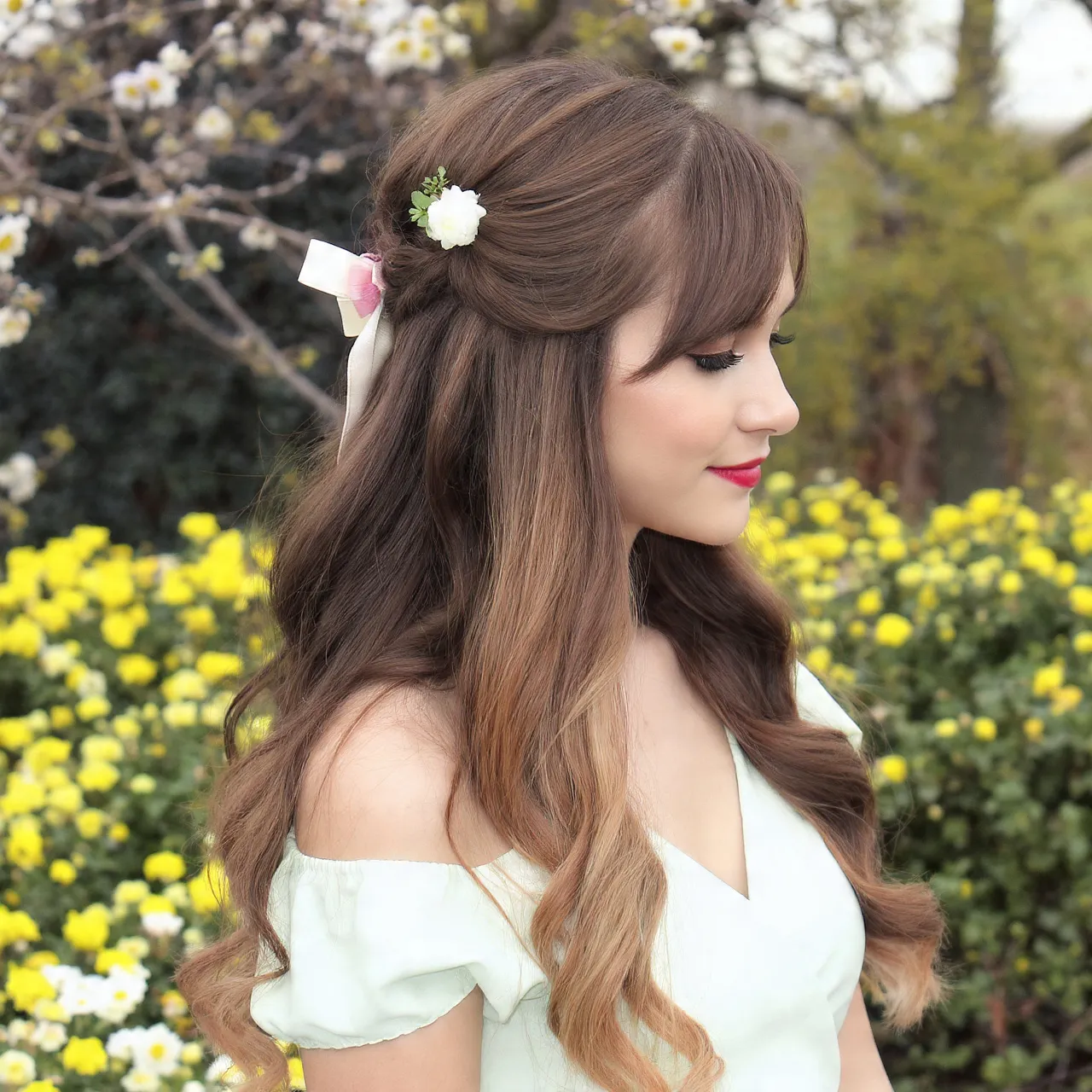 27 Stunning Easter Hairstyles for Women Ideas to Celebrate Spring 4 Half-Up Half-Down Easter Hairstyle Ideas