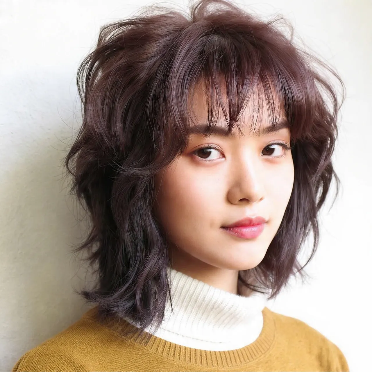 Layered Hair with Wispy Fringe Ideas