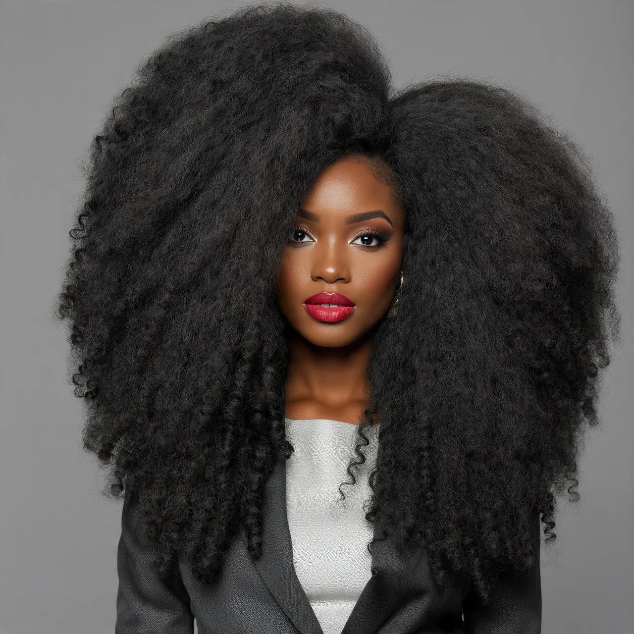 Long Natural Afro Volume Ideas