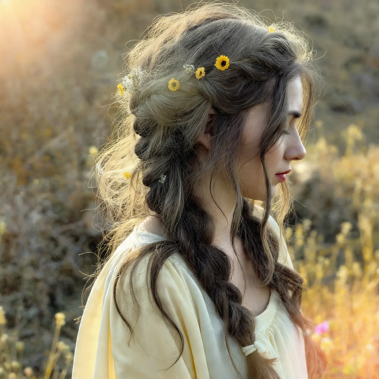 25 Beautiful Hairstyles for Easter Ideas to Celebrate Spring in Style 9 Loose Boho Braid Ideas