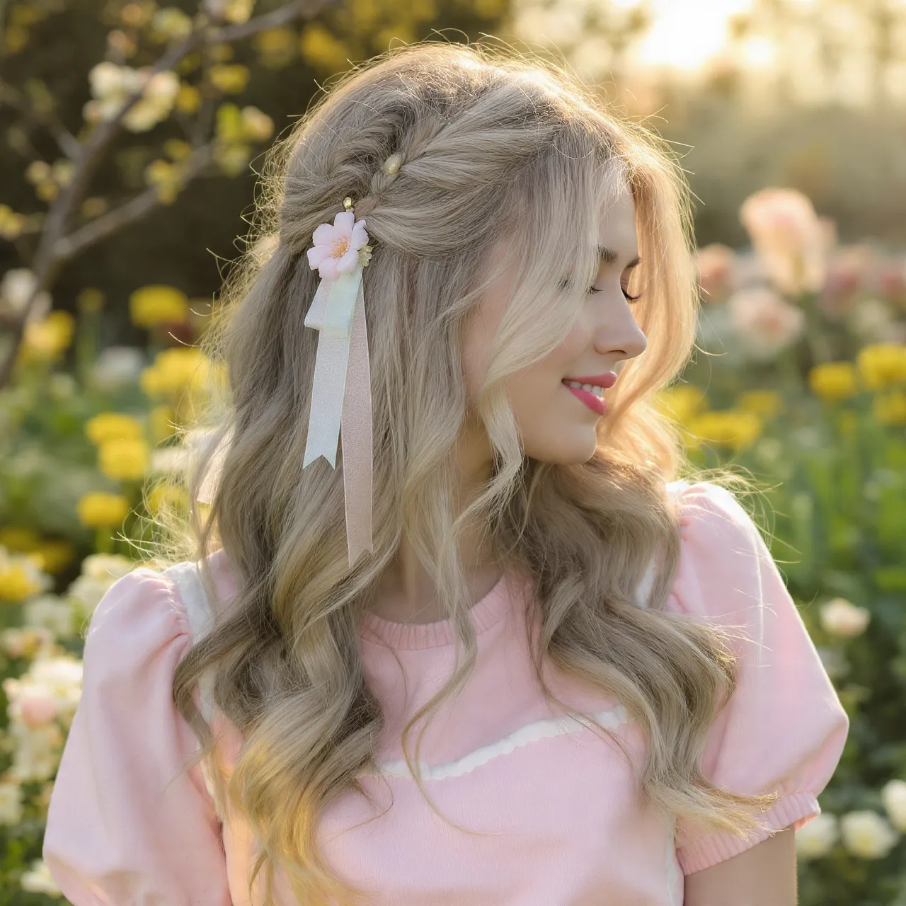Loose Waves Easter Hairstyle Ideas