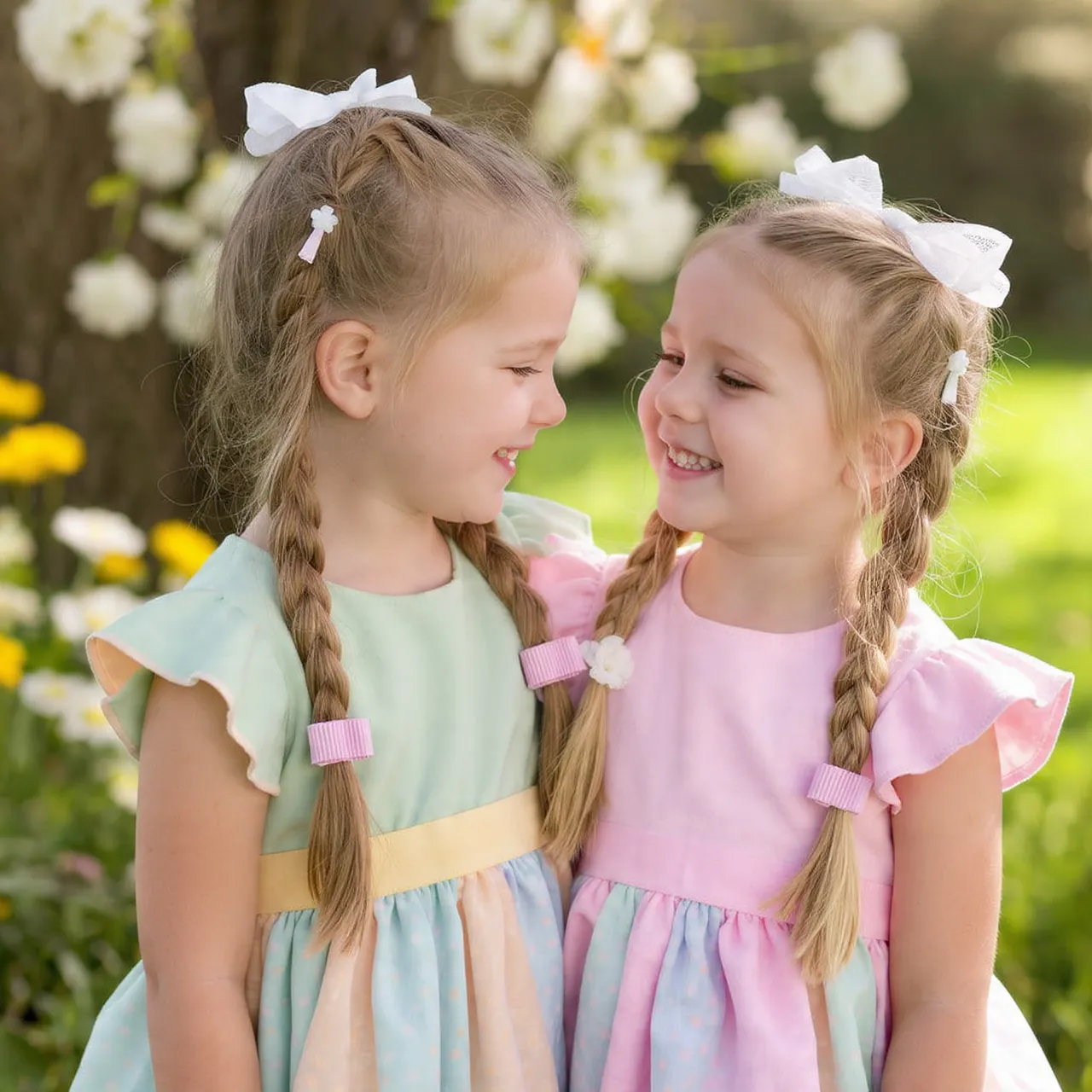 Matching Sister Easter Hairstyle Ideas