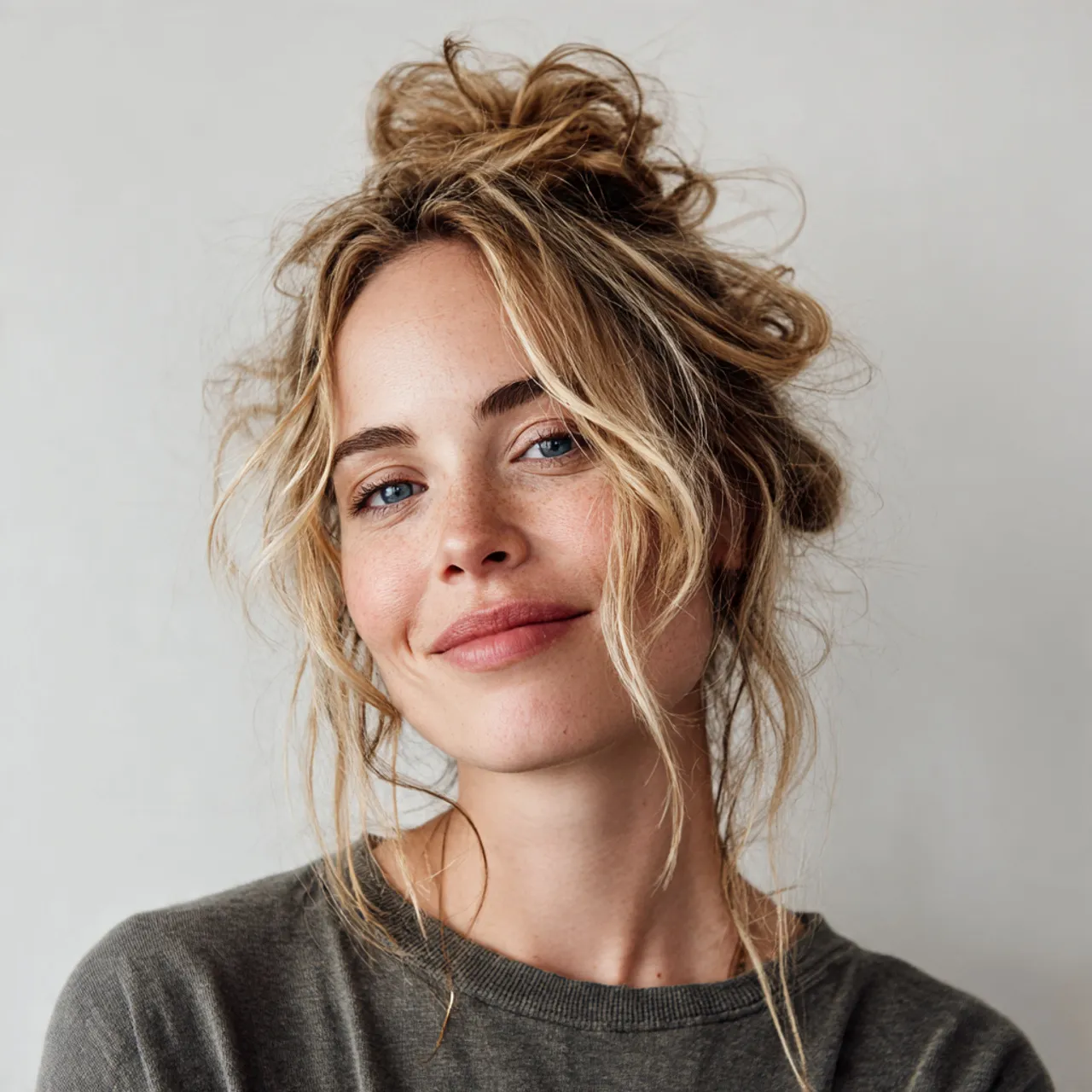 Messy Half Up Half Down Hairstyles Ideas