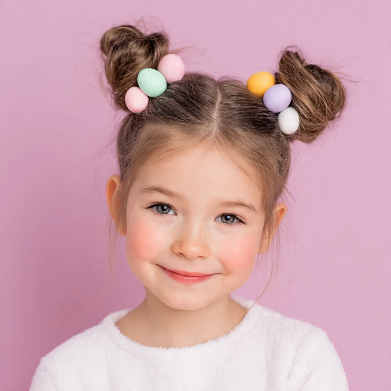 Mini Bun Easter Hair Ideas