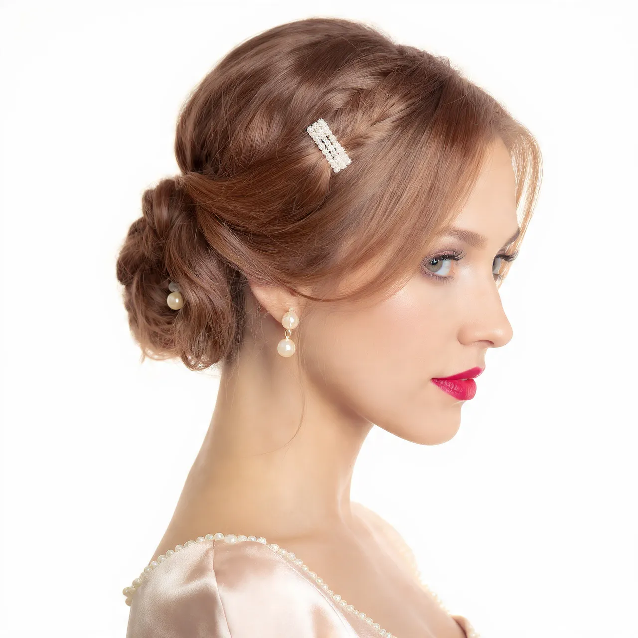 25 Beautiful Hairstyles for Easter Ideas to Celebrate Spring in Style 10 Pearl-Accented Hairstyle Ideas