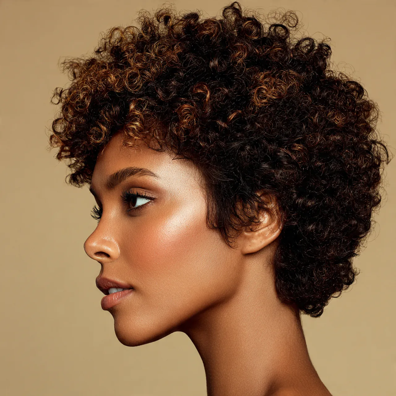 23 Stunning Short Afro Hairstyles Ideas to Inspire You 19 Short Afro with Highlights Ideas
