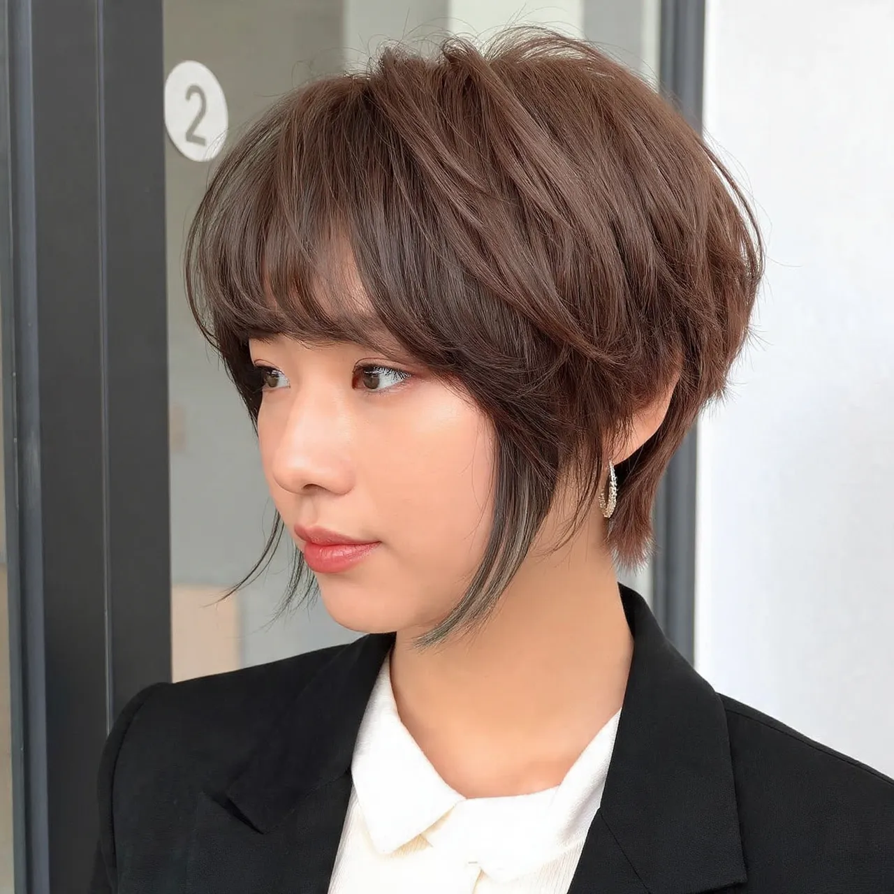 25 Short Shaggy Haircuts Ideas for Effortless Style and Texture 3 Short Shag with Curtain Bangs Ideas