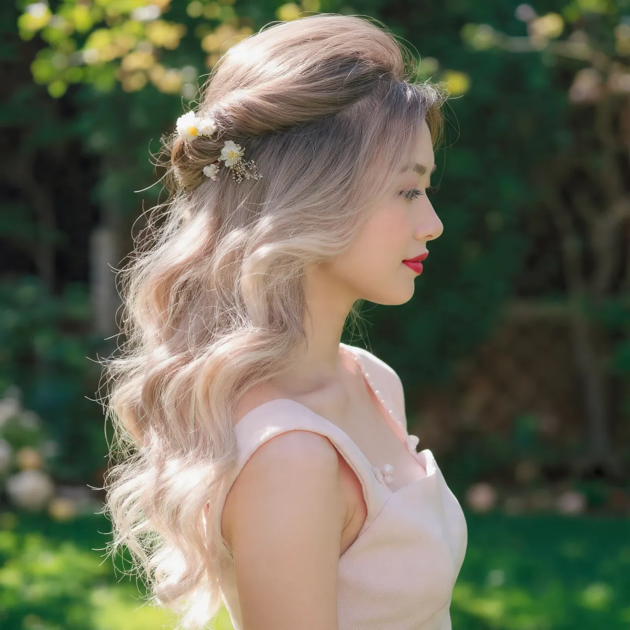 25 Beautiful Hairstyles for Easter Ideas to Celebrate Spring in Style 12 Side-Swept Wave Ideas