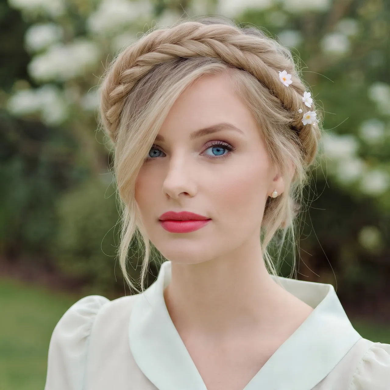 27 Stunning Easter Hairstyles for Women Ideas to Celebrate Spring 12 Twisted Halo Braid Ideas