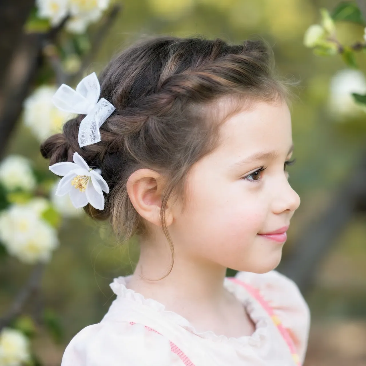 Twisted Side Braid Easter Ideas