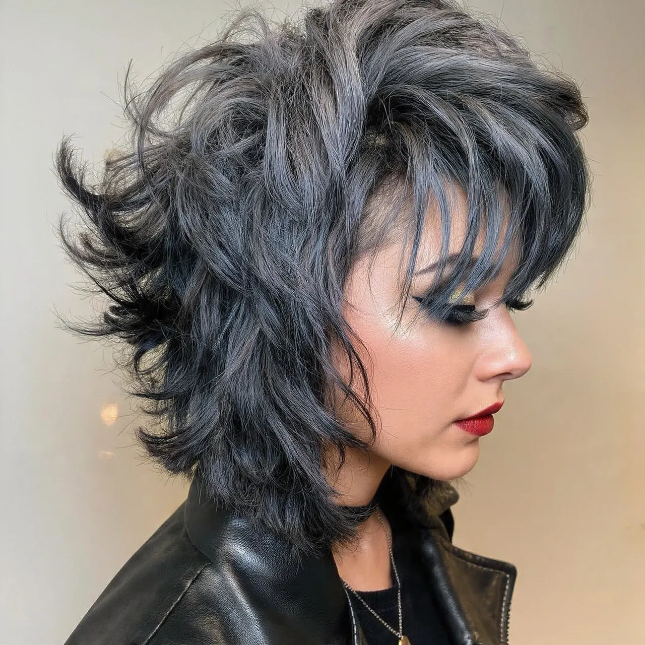 Wolf Cut with Choppy Bangs Ideas