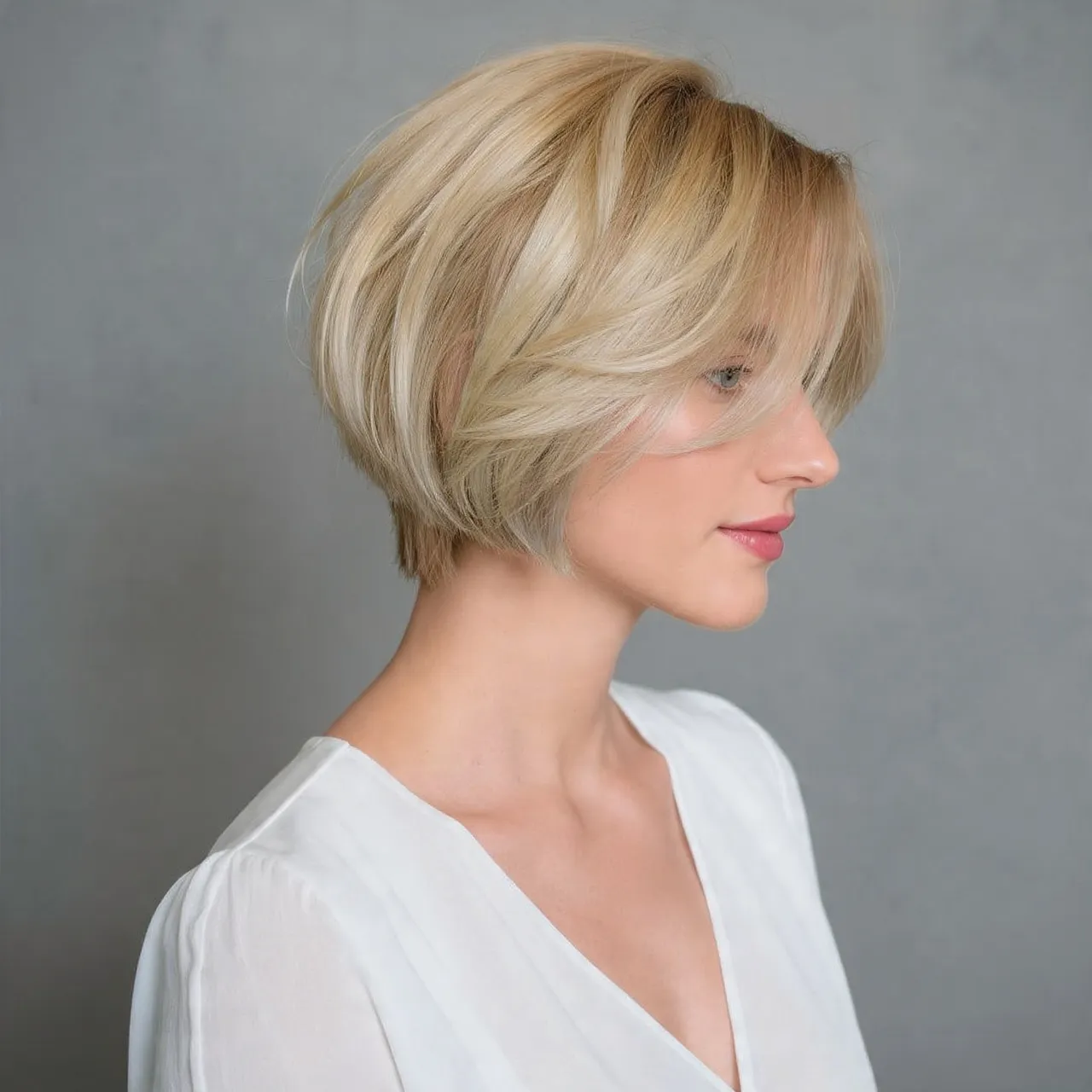 Airy Layered Bob Hairstyles for Fine Hair Ideas