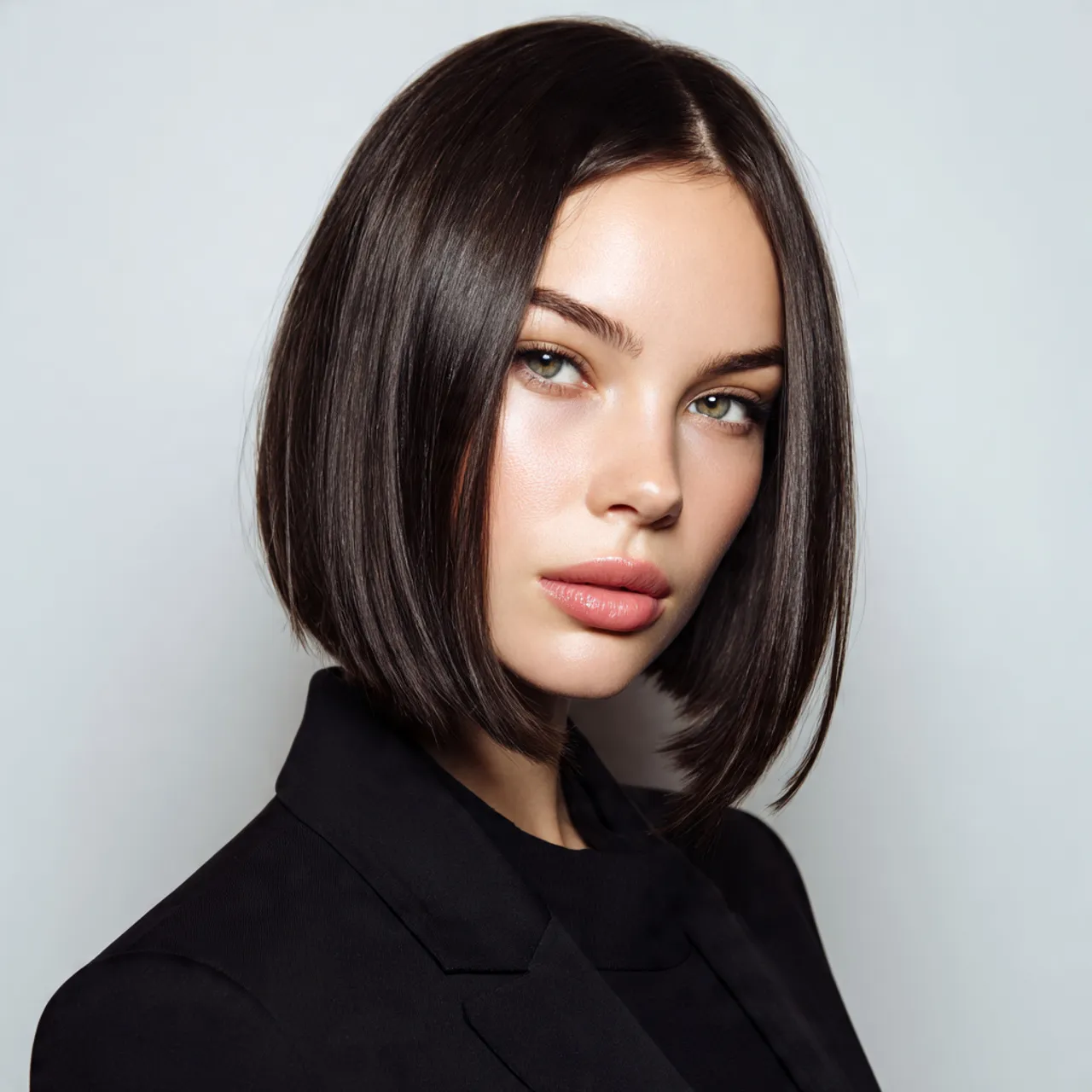 Center-Part Bob Hair Ideas