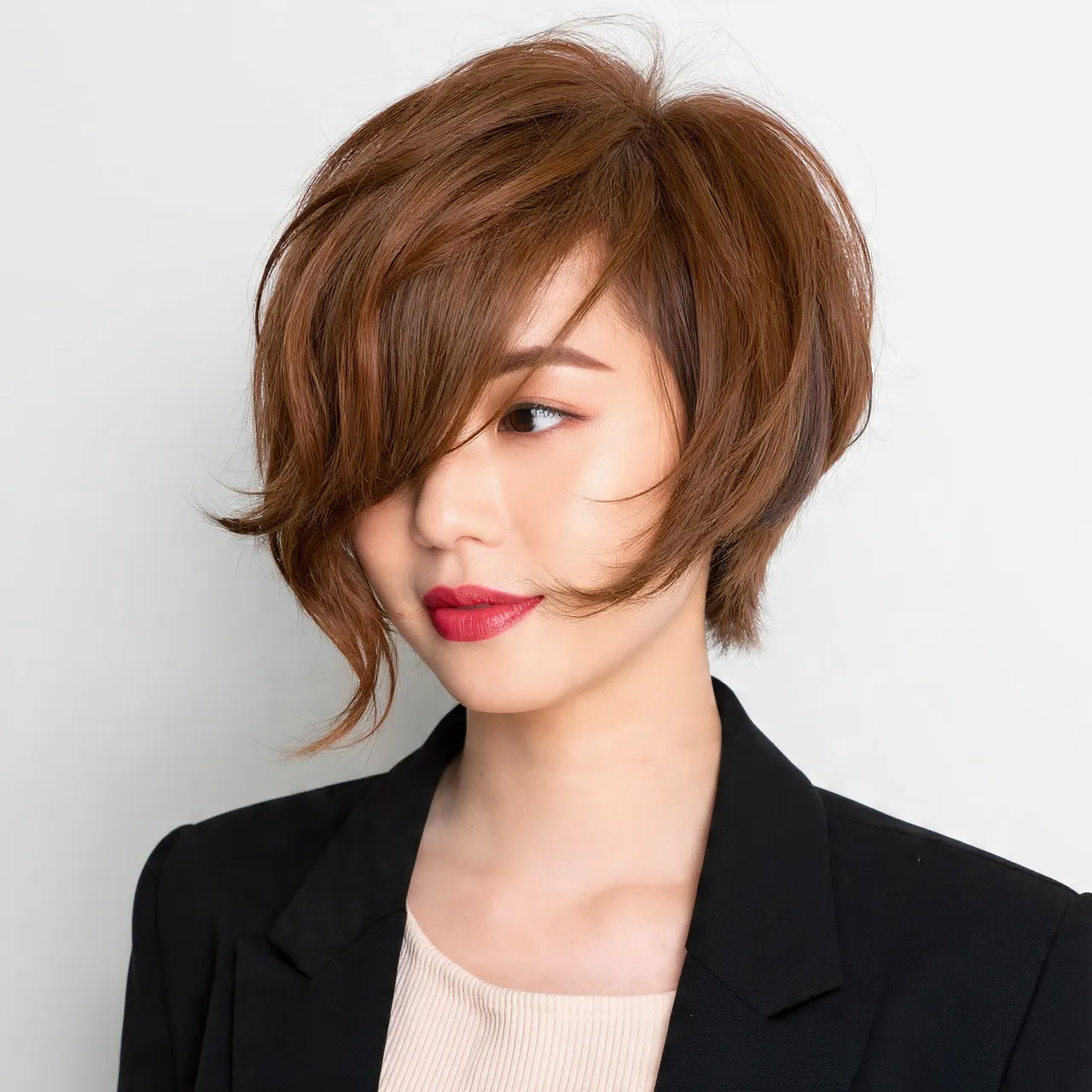 Medium Shag with Side Bangs Ideas