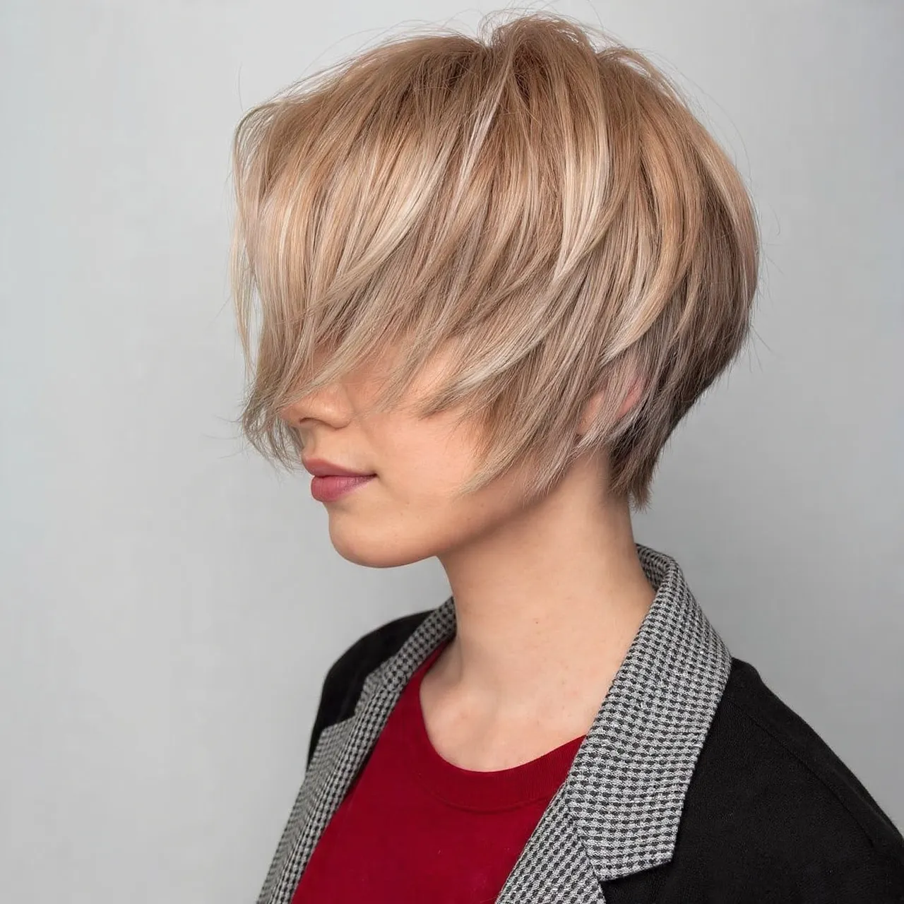 Messy Bob with Face-Framing Layers Ideas