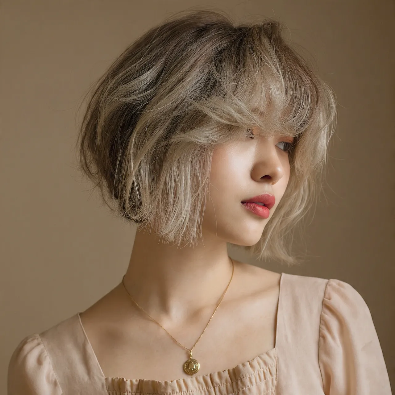 Messy Bob with Feathered Layers Ideas