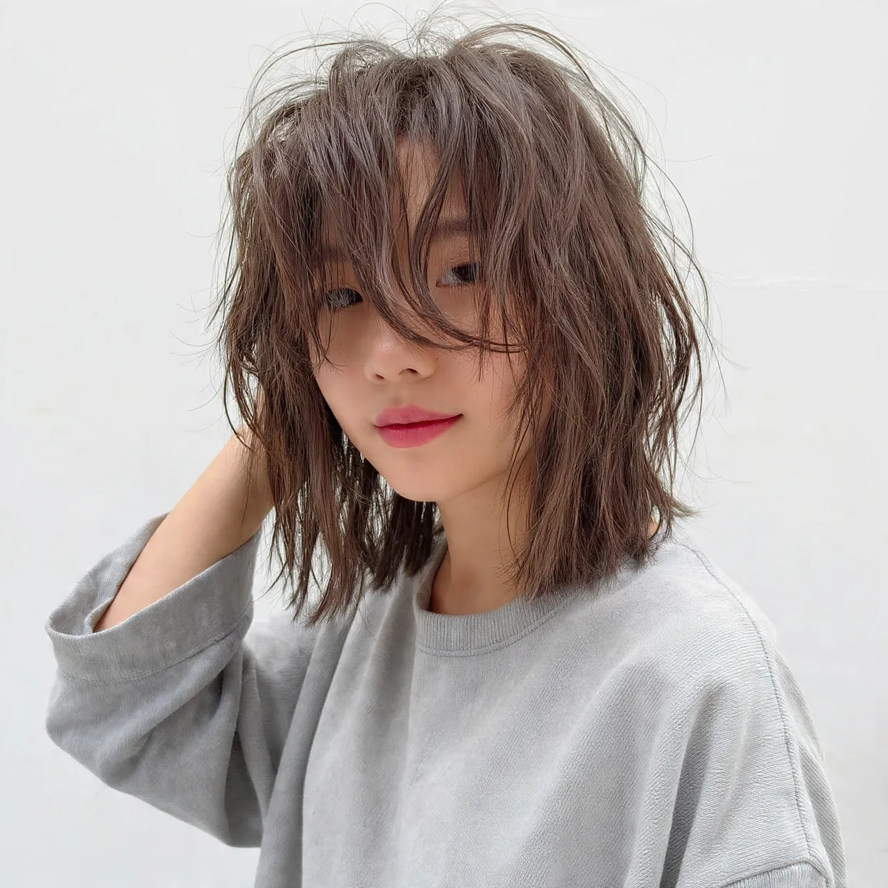 Messy Medium Shag Hairstyle Ideas