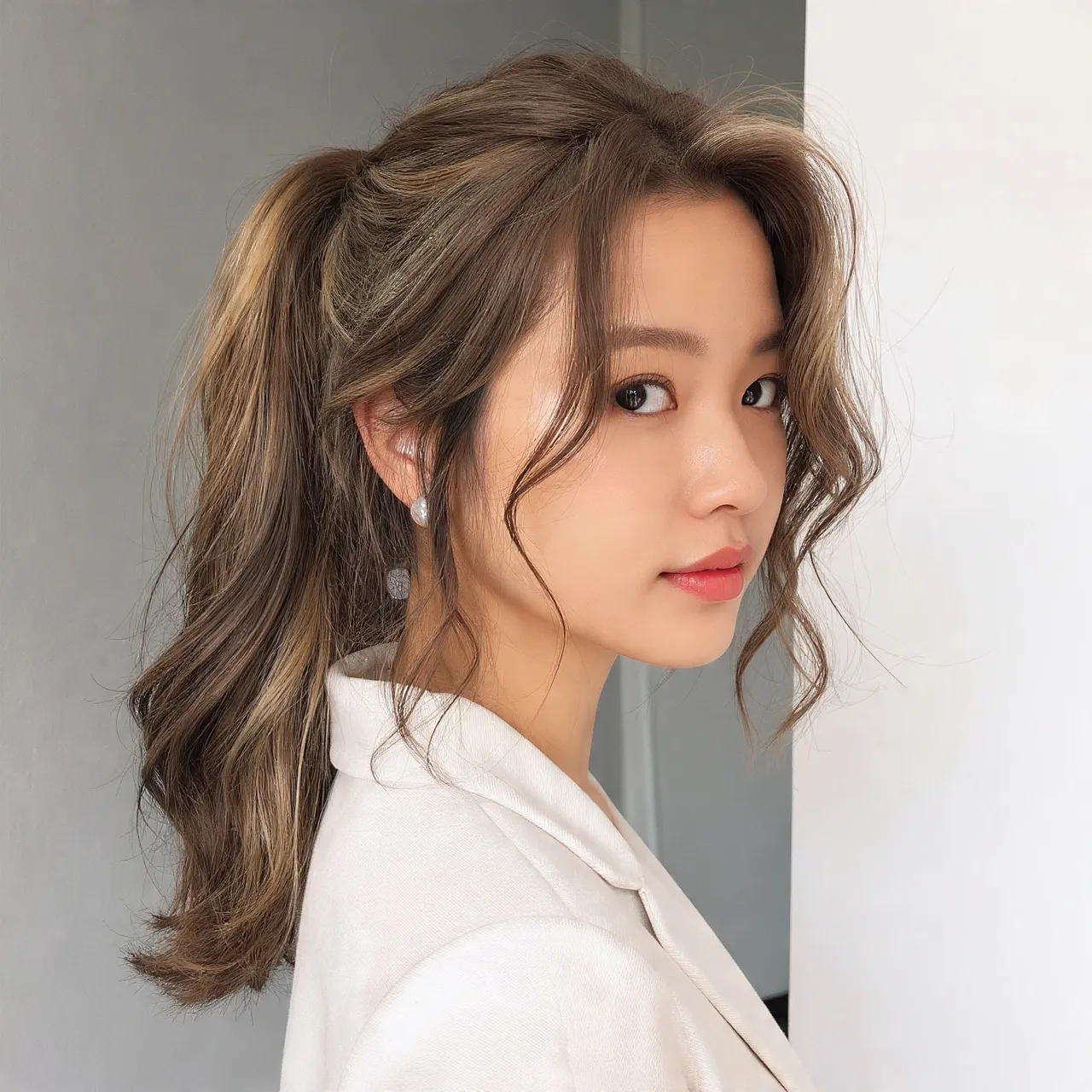 25 Messy Ponytail Hairstyles Ideas for Effortless Beauty and Style 4 Messy Ponytail with Face-Framing Layers Ideas