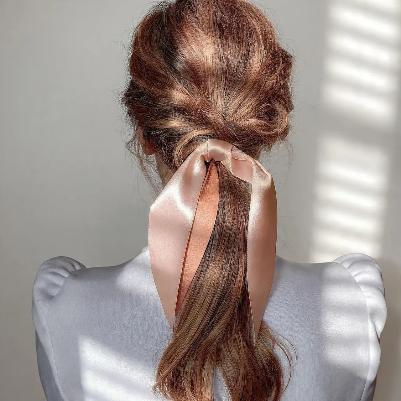 25 Messy Ponytail Hairstyles Ideas for Effortless Beauty and Style 16 Messy Ponytail with Ribbon Ideas