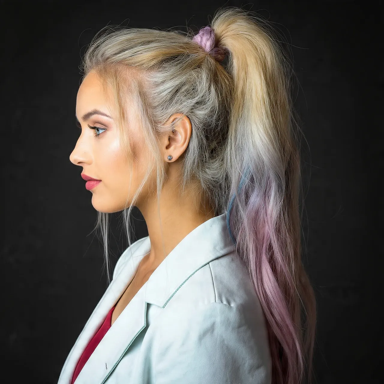 25 Messy Ponytail Hairstyles Ideas for Effortless Beauty and Style 17 Messy Ponytail with Twisted Sections Ideas