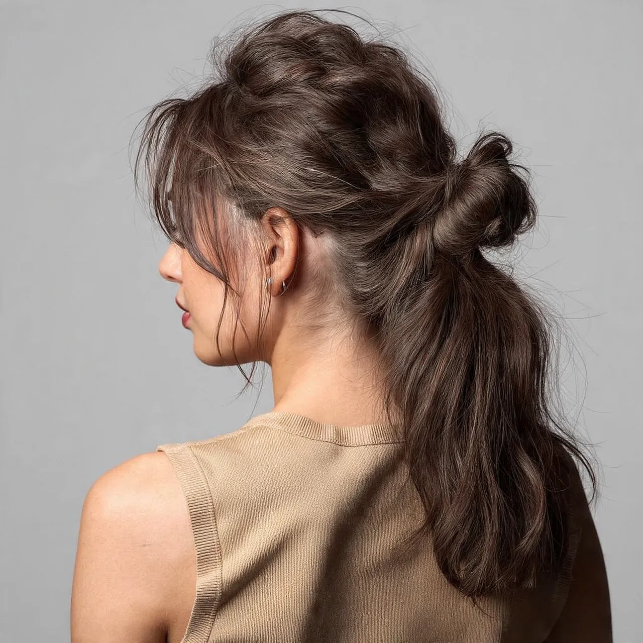 25 Messy Ponytail Hairstyles Ideas for Effortless Beauty and Style 6 Textured Messy Ponytail Ideas